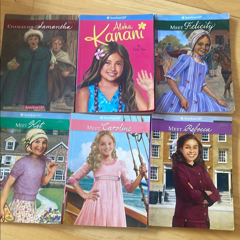 Lot American Girl Book Set with Pink and Blue Covers